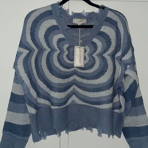 No Comment Blue Sweater